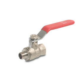Kogelkraan messing vernikkeld 1/4"