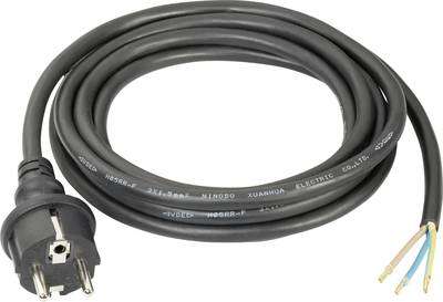 Ebara Aansluitkabel Stroom 230 volt Zwart 2 meter lang gemonteerd op u pomp, plug en play